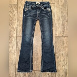 Shyanne Dark Blue Kids Flare Jeans